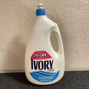 Ivory Liquid Gentle White Detergent Dish Soap King Size 48 oz Vintage Movie Prop